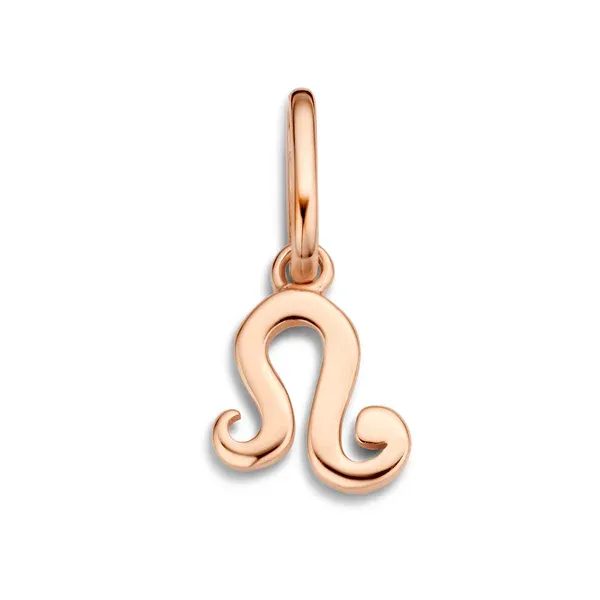 Leo - Der Löwe Sternzeichen Anhänger - Sterlingsilber rosé vergoldet